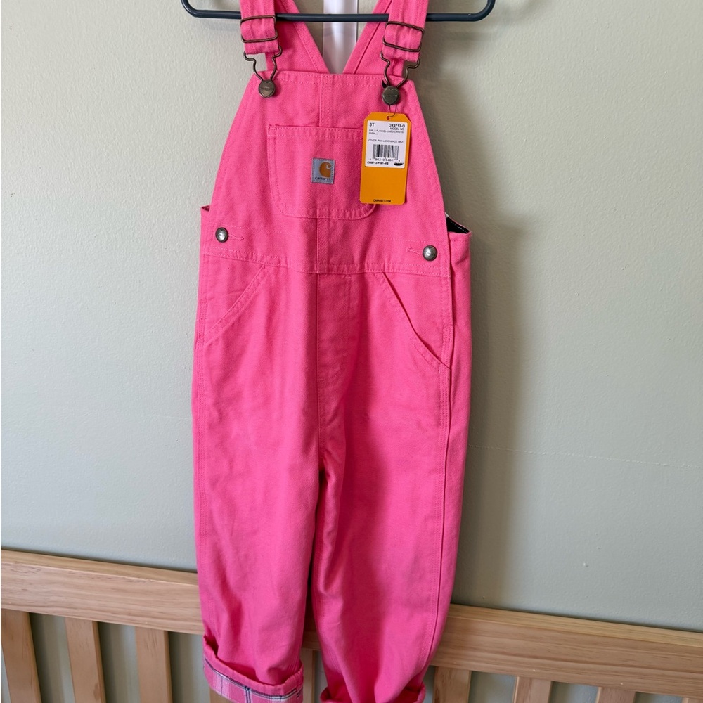 Carhartt Vibrant Pink Bib Overalls